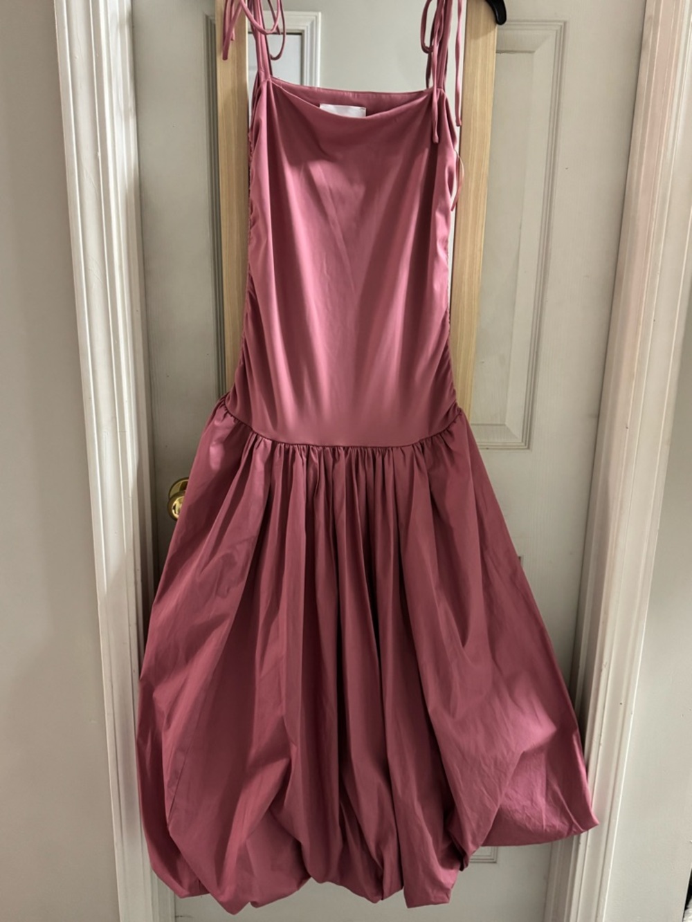 Mare Mare by Anthropologie Sleeveless Drop-Waist Bubble-Hem Midi Dress NWOT